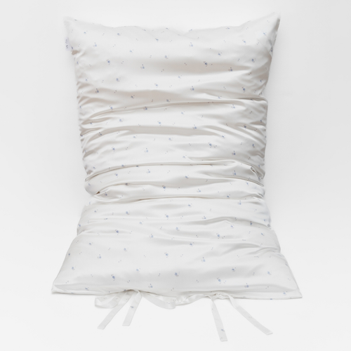 Organic Silk Pillowcase in Meadow