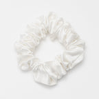 Organic Silk Scrunchie Soft White