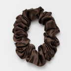 Organic Silk Scrunchie Espresso
