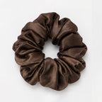 Silk Ballerina Scrunchie - Espresso