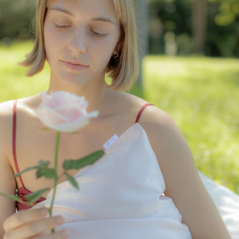 Organic Silk Pillowcase in Desert Rose