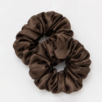 Silk Ballerina Scrunchie - Espresso
