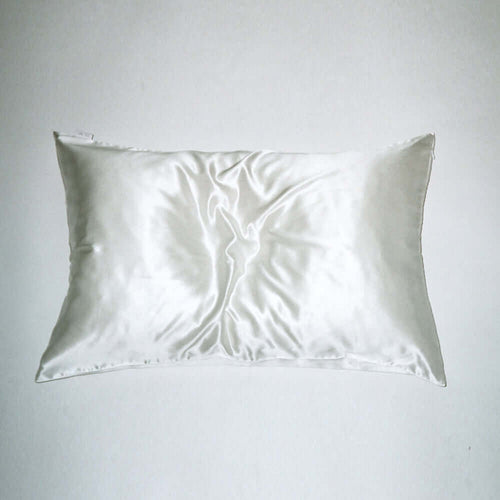 YU•MI White YUMI Organic Mulberry Silk Pillowcases