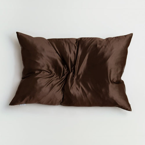 Organic Silk Pillowcase in Espresso - Yumi Silk