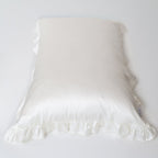 Organic Silk Pillowcase in Frill Tie - Yumi Silk