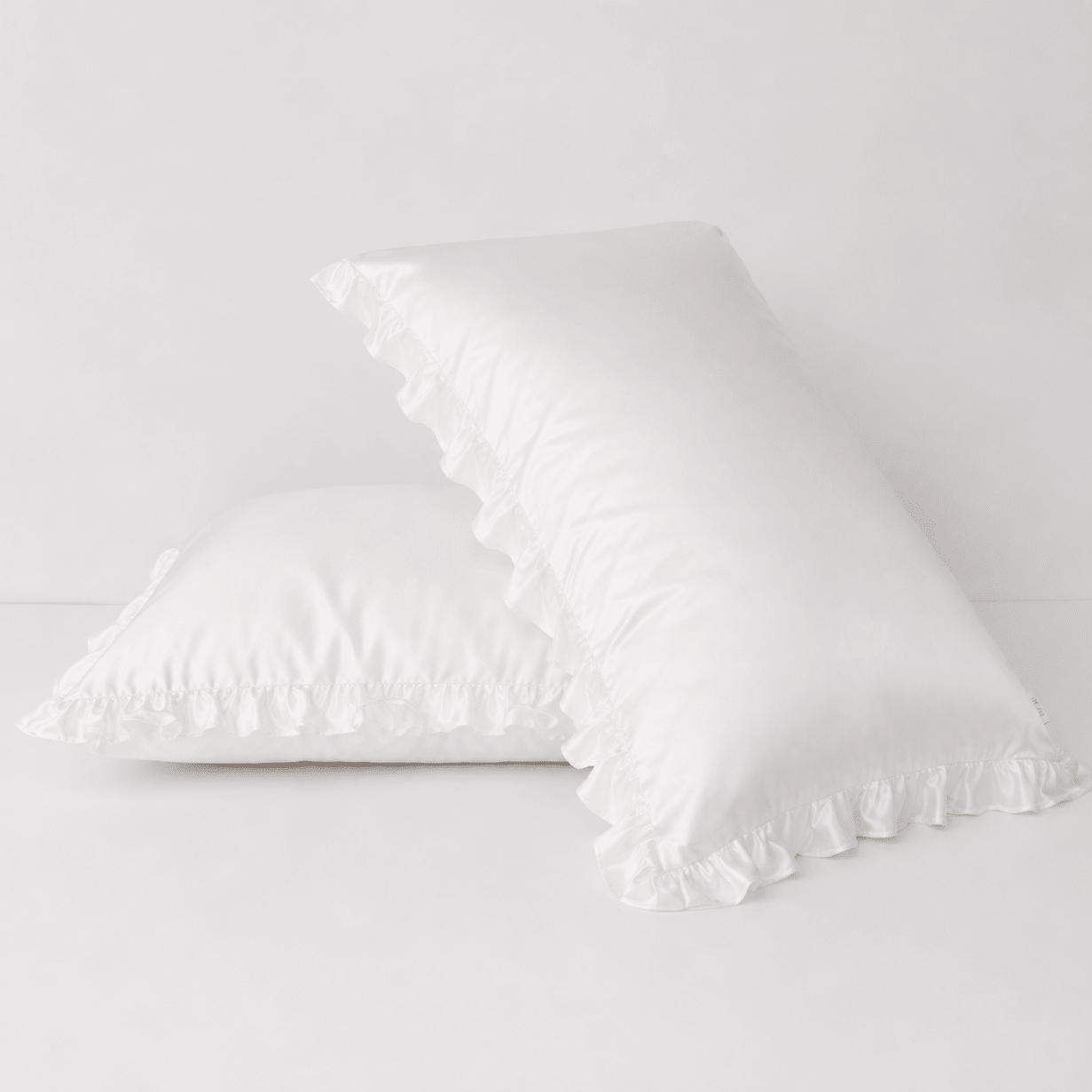 Organic Silk Pillowcase in Frill Tie - Yumi Silk