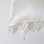 Organic Silk Pillowcase in Frill Tie - Yumi Silk