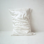 Organic Silk Pillowcase in White - Yumi Silk