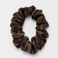 Organic Silk Scrunchie Espresso - Yumi Silk