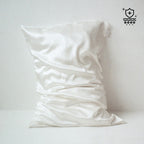 Silver Ion Infused Organic Silk Pillowcase in White