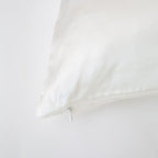 Silver Ion Infused Organic Silk Pillowcase in White - Yumi Silk