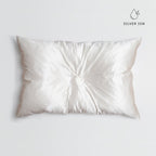 Silver Ion Infused Organic Silk Pillowcase in White - Yumi Silk