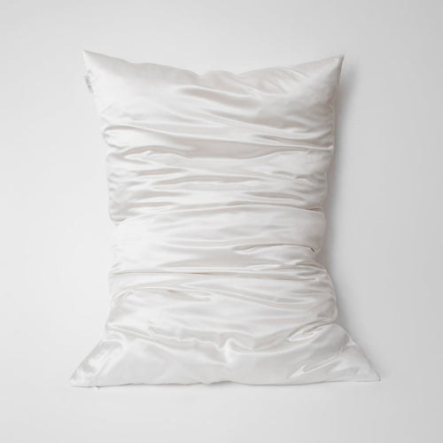 Silver Ion Infused Organic Silk Pillowcase in White - Yumi Silk