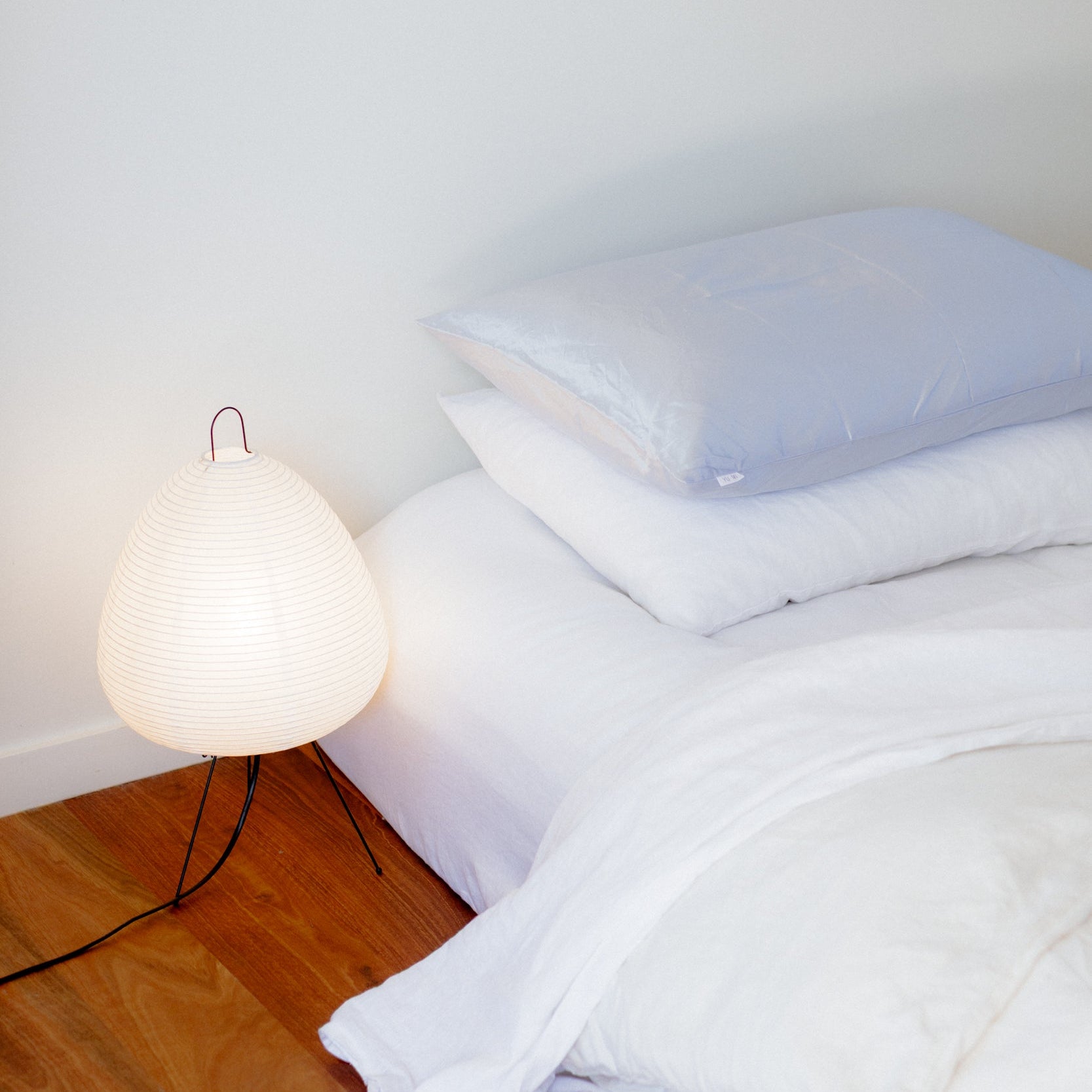 Organic Silk Pillowcase in Blue Haze