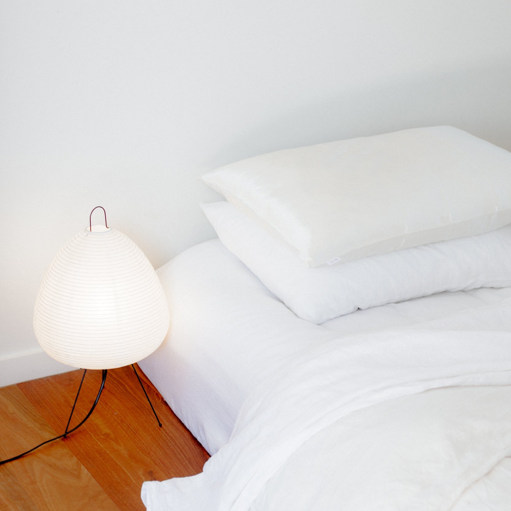 Silver Ion Infused Organic Silk Pillowcase in White